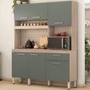 Ver imagem 1 de Cozinha Compacta 6 Portas Alamo 91601 Avena Menta Demobile