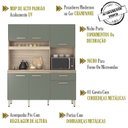 Ver imagem 4 de Cozinha Compacta 6 Portas Alamo 91601 Avena Menta Demobile