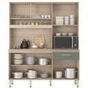 Ver imagem 3 de Cozinha Compacta 6 Portas Alamo 91601 Avena Menta Demobile