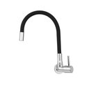 Ver imagem 2 de Torneira para Cozinha de Parede Bica Alta Fluir Flex 1/2" Preto/Cromo Addra