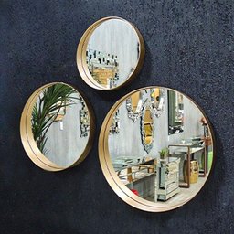 Espelho Decorativo LIP UD Gold Demoglass Diâmetro 80 - 6