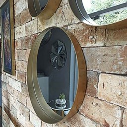 Espelho Decorativo LIP UD Gold Demoglass Diâmetro 80 - 2