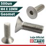 PARAFUSO ALLEN CABEÇA CHATA M4 X 10 GEOMET - 500Pçs - 2