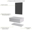 Ver imagem 4 de Conjunto Bancada, Prateleira e Espelheira Ktme607 Perffect Acetinado Branco Chess