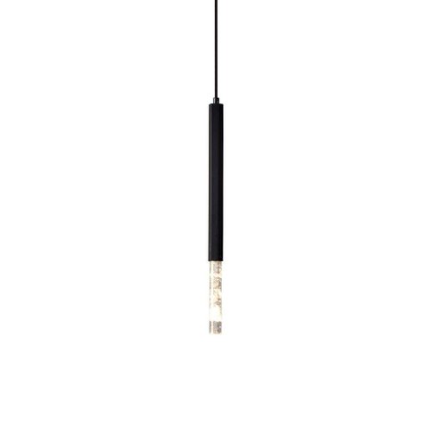 Lustre Pendente Nordecor Pean 2517 Preto Led Bivolt