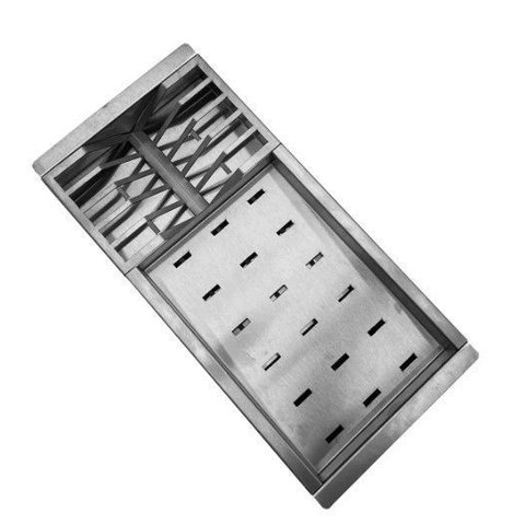 Cesto Escorredor Multiuso para Cuba de Cozinha Profissional Aço Inox 304 C/ Acessórios Cozix
