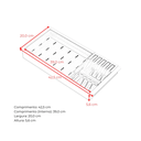 Ver imagem 4 de Cesto Escorredor Multiuso para Cuba de Cozinha Profissional Aço Inox 304 c/ Acessórios Cozix