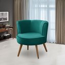 Ver imagem 2 de Poltrona para Sala Decorativa Bela Suede Tiffany Rover & Beato