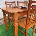 Ver imagem 5 de Mesa Madeira de Demolição 140cm X 70cm com 4 Cadeiras Pequim de Jantar Sudeste Rústico