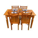 Ver imagem 1 de Mesa Madeira de Demolição 140cm X 70cm com 4 Cadeiras Pequim de Jantar Sudeste Rústico