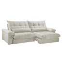 Ver imagem 2 de Sofá Liz 02 Módulos de 100cm Br 25cm Meu Sofá Online A302 Linho Branco