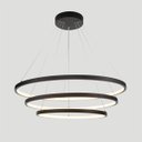 Ver imagem 2 de Lustre Pendente Ring 3 Aros 105w 3000k- Preto