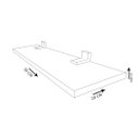 Ver imagem 5 de PRATELEIRA SIMPLES TROVARELLI BRANCA 30X20 CM COM SUPORTE