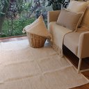 Ver imagem 5 de Tapete Artesanal Algodão Sala Quarto Slim Fendi Claro Mesclado 250 x 300