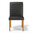 Ver imagem 6 de Cadeira de Sala de Jantar Estofada Veiga Madeira Maciça Pu Preto G78 - Gran Belo Cadeira de Jantar V