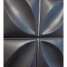Kit 25 Placas Revestimento de Parede PVC 3d Alto Relevo Petalas Preto - 4