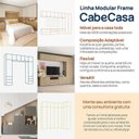 Ver imagem 2 de Guarda-Roupa 2 Módulos 1 Porta e 3 Prateleiras 3 Gavetas Frame CabeCasa MadeiraOriginals