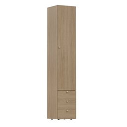 Guarda-Roupa 2 Módulos 1 Porta e 3 Prateleiras 3 Gavetas Frame CabeCasa MadeiraMadeira - 12