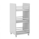 Ver imagem 2 de Carrinho Organizador Multiuso com Rodizios Branco