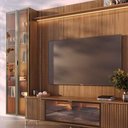 Ver imagem 2 de Módulo Cristaleira 2 Portas com Vidro Reflecta com LED Neon Float 56cm - Canella c/ Champanhe
