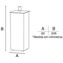 Ver imagem 4 de Porta Escova de Dente - Quadrado - Cromado