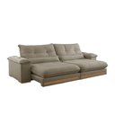 Ver imagem 2 de Sofá Dubai Veludo 2 Módulos de 100 Cm B25 Cm Meu Sofá Online B002 Veludo Capuccino