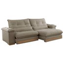 Ver imagem 3 de Sofá Dubai Veludo 2 Módulos de 100 Cm B25 Cm Meu Sofá Online B002 Veludo Capuccino