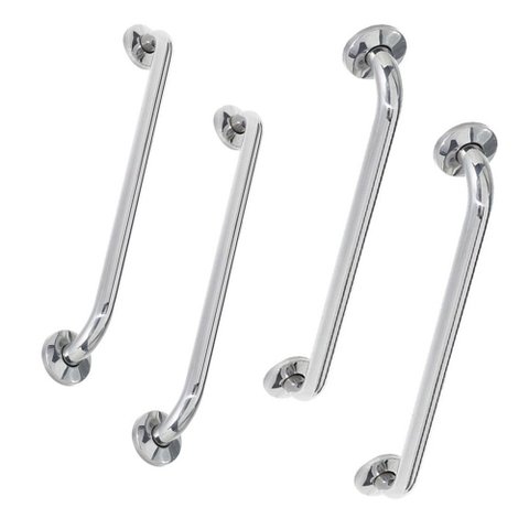 Alça Apoio Kit 4 unidades 40cm e 60cm Inox Idoso Cadeirante Acessibilidade Deficiente Banheiro