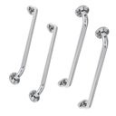 Ver imagem 1 de Alça Apoio Kit 4 unidades 40cm e 60cm Inox Idoso Cadeirante Acessibilidade Deficiente Banheiro
