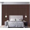 Ver imagem 2 de Papel de Parede Ripa Larga Estilo Madeira Freijó Escuro 3m