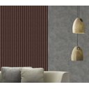 Ver imagem 6 de Papel de Parede Ripa Larga Estilo Madeira Freijó Escuro 3m