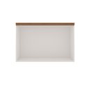 Ver imagem 2 de Armário Aéreo Porta Basculante 70cm P/ Cozinha Modulada Mdf Cor:branco com Ébano
