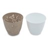 Kit 6 Cachepots Decorativos 3D 700ml Vaso de Flor Plantas Pequeno Floreira de Mesa Plasvale - 2