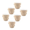 Ver imagem 1 de Kit 6 Cachepots Decorativos 3D 700ml Vaso de Flor Plantas Pequeno Floreira de Mesa Plasvale