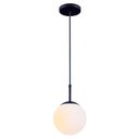 Ver imagem 5 de Lustre Sala Pendente Vidro Globo Jabuticaba Cozinha Quarto Chelsea P/ 1 Lâmpada E27 Bivolt Preto