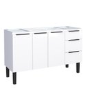 Ver imagem 1 de Gabinete de Aço Para Pia 140cm 3 Portas 3 Gavetas Jupter Cozimax Branco
