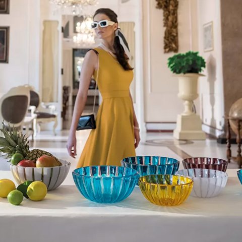 Tigela Bowl L em Bio Plástico Não Fóssil 25cm - Dolcevita - Esmeralda - Guzzini