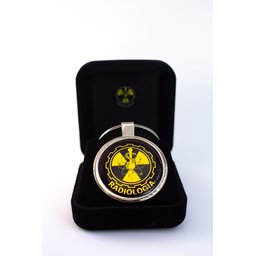 Chaveiro Profissão Radiologia - Dourado - 2