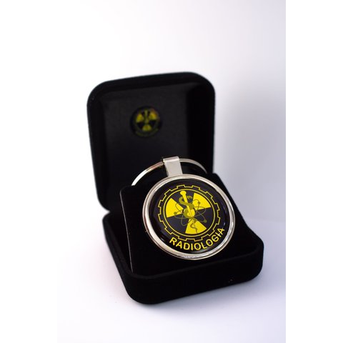 Chaveiro Profissão Radiologia - Dourado