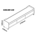 Ver imagem 3 de Rack para TV até 90 Polegadas 100% MDF 219,5cm Rodízios 3 Gavetas 3 Nichos Sublime