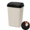 Ver imagem 2 de Lixeira Luxo Duo Color 9L Plástico Tampa Click Preta e Branca Cozinha Yeet