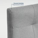 Ver imagem 4 de Cadeira Madeira Maciça Estofada Tiê Maxx CabeCasa MadeiraOriginals Cinza/Amêndoa