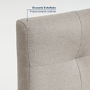 Ver imagem 4 de Cadeira Madeira Maciça Estofada Tiê Maxx CabeCasa MadeiraOriginals Bege/Amêndoa