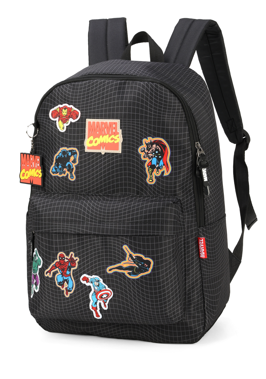 Mochila Costas Juvenil Marvel Comics Vingadores Avengers:preto