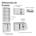 Ver imagem 4 de Armário de Cozinha Completa 270cm Branco Agata Madesa 11