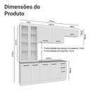 Ver imagem 3 de Armário de Cozinha Completa 270cm Branco Agata Madesa 11