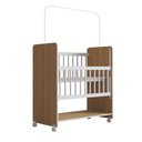 Ver imagem 3 de Mini Berço Moisés Toy para Bebê com Colchão e Rodízios 89cm Savana Branco - Desk Design