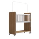 Ver imagem 2 de Mini Berço Moisés Toy para Bebê com Colchão e Rodízios 89cm Savana Branco - Desk Design