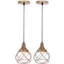 Ver imagem 1 de 2 Pendentes Aramado Esfera Balonê Lustre Luminária Teto Regulável Sala Cozinha Industrial Agp Agp Il