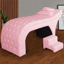 Ver imagem 2 de Maca Estofada Capitonê Suede Cores - S.a Móveis Estopar Veludo Rosa- Chiclete